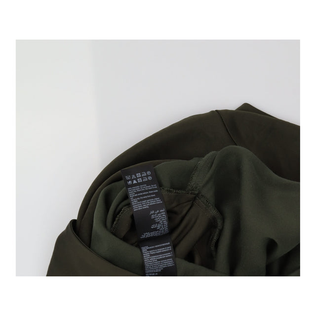 Dress V-Neck Sleeveless Midi Slip Khaki Green