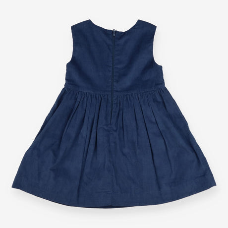 Pinafore reversible blue cord bird pink birds ins