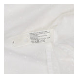 White Pintuck Pleat Blouse – Dobby Texture, Button