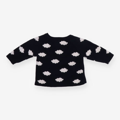 Knit sweater navy with cloud