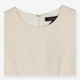 Jaeger Pure New Wool Cream Structured Sleeveless M
