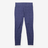Leggings Navy Blue Polka Dot Cotton Jersey