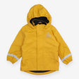 Coat fisherman yellow blue fleece lining