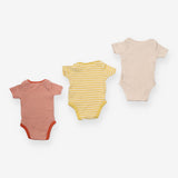 Bodysuit Orange, Yellow and Beige 3-Pack