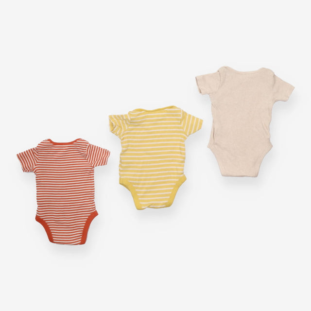 Bodysuit Orange, Yellow and Beige 3-Pack
