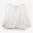 Long‑Sleeve Blouse White Swiss‑Dot