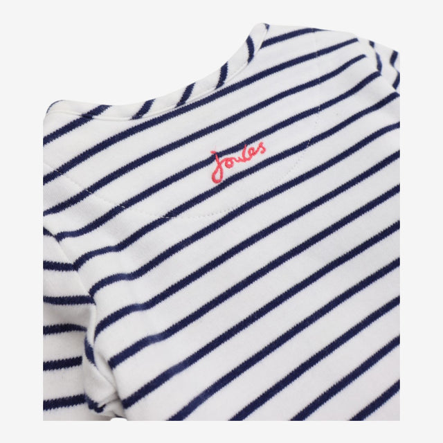 Blue Striped Skater Dress with Hungry Giraffe