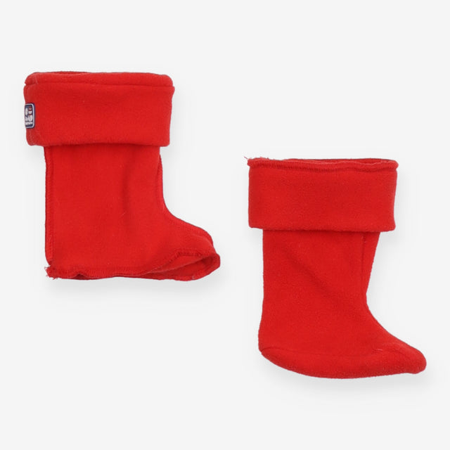 Bright red welly liners