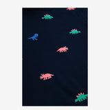Hoodie Navy with Dinosaur Applique