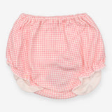 Bloomers pink white check