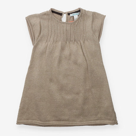 Gold knit sparkle dress