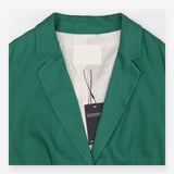 Green Linen Blend Blazer