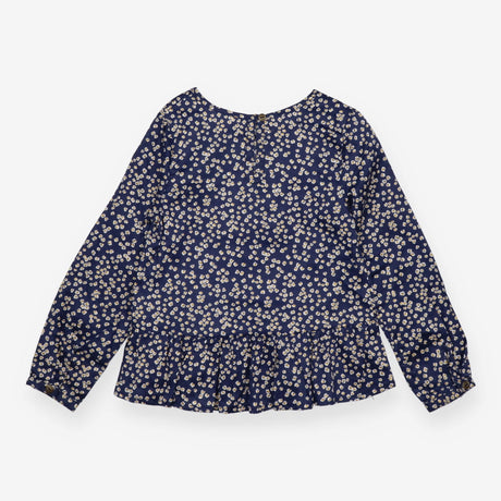 Blouse navy floral yellow