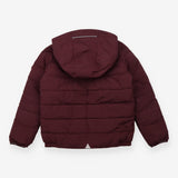 Reversible Puffer Coat Plum and Fairies