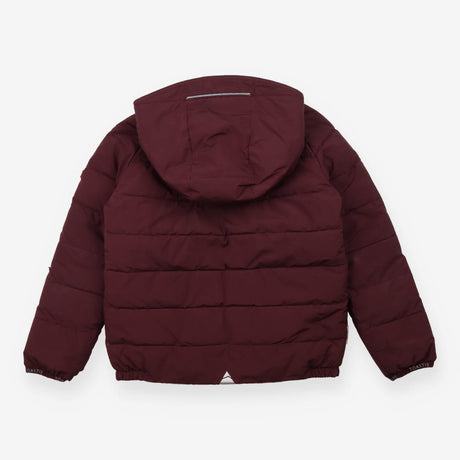 Reversible Puffer Coat Plum and Fairies