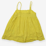 Strappy Tunic Yellow with Stitched Flowers