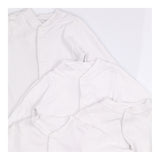 4 pack white sleepsuits 