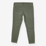 Olive green slim fit jeans