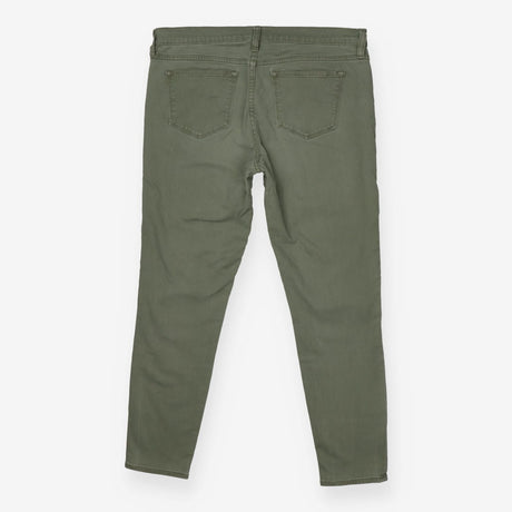 Olive green slim fit jeans