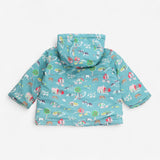 Teal Green Farm Coat with Toggles