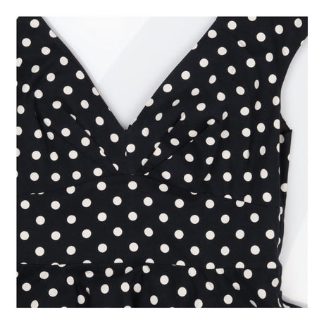 Dress black and white polkadot