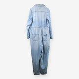 Seraphine Soft Denim Maternity Jumpsuit