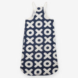 Dress navy noughts and crosses