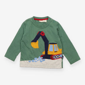 T-shirt long sleeved green digger