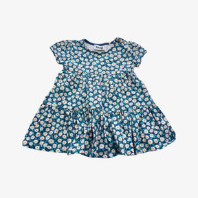 Blue Daisy Jersey Dress