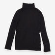 Maternity Nursing Top Black Jersey Roll Neck Long 