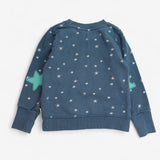 Sweater jersey blue with stars and rainbow