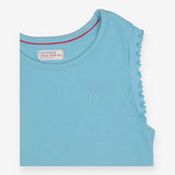 Blue Ribbed Vest 
