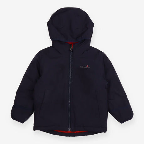 Puffer coat reversible navy blue red weather proof