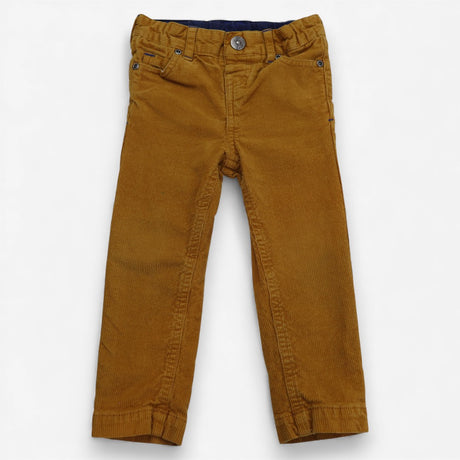 Cord trousers Mustard Straight Leg
