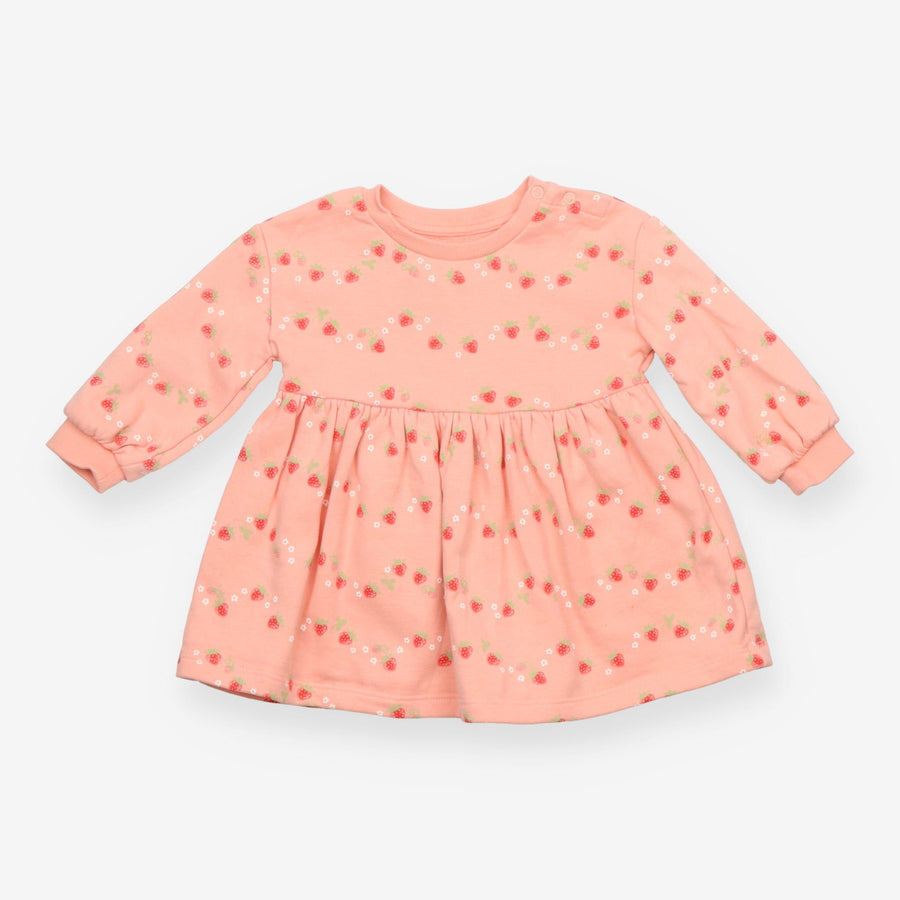 Sweater Dress long sleeve strawberry pink