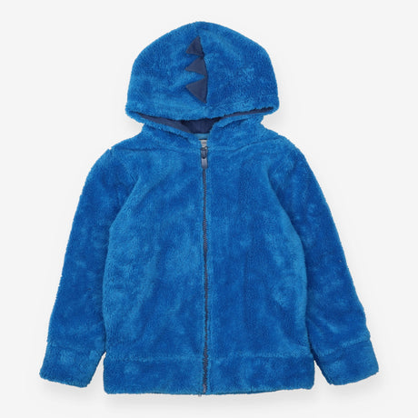 Blue teddy zip up hoodie