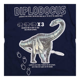 T-Shirt Navy Natural History Museum Diplodocus