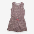 Short Jumpsuit Grey White Dots