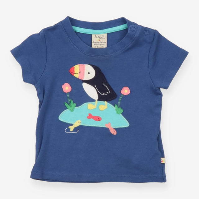 T-Shirt Navy Puffin in Pond