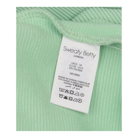Mint Green Ribbed Long Sleeve Sweatshirt