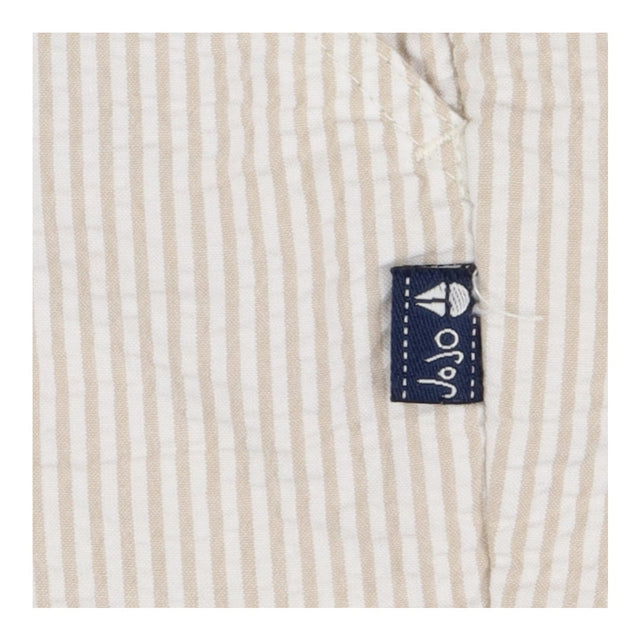 Shorts stone white stripe seersucker