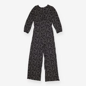 Delta Jumpsuit Jersey Black Long Sleeve