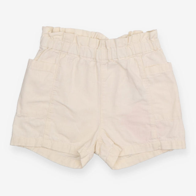 Short Cream with Side Pockets