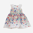 Dress Woven Floral with Tulle Under skirt