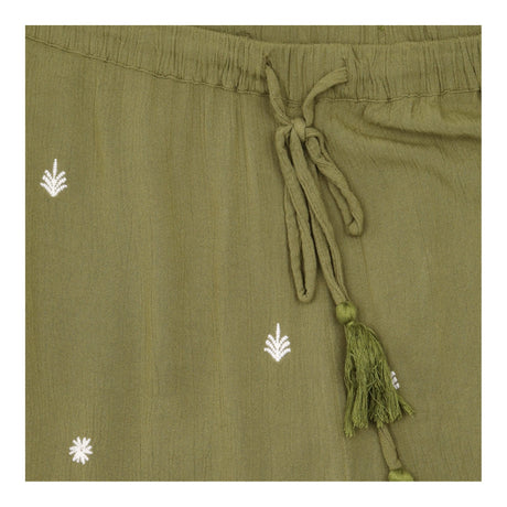 Trouser Set Co Ord Embroidered Shirt Wide Leg