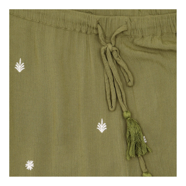Trouser Set Co Ord Embroidered Shirt Wide Leg