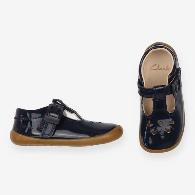 T-Bar Shoe Navy Velcro