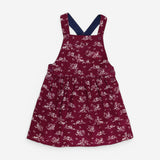 Cord Pinafore Plum Autumnal