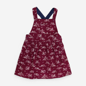 Cord Pinafore Plum Autumnal