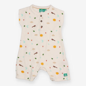 Towelling Romper Cloud Moon Sun